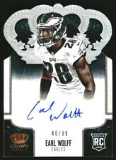 2013 Crown Royale Rookie Signatures Silver Holofoil #137 Earl Wolff autografado /99, usado comprar usado  Enviando para Brazil