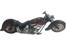 New Ray 1:12 Custom Bike Motocicleta Chopper Brinquedo Vintage 1995 Black Flames comprar usado  Enviando para Brazil