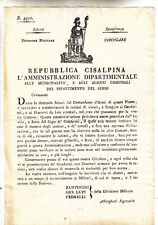 K764 rep.cisalpina dip. usato  Italia