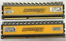 Used, Ballistix TACTICAL 16GB kit 2x8GB DDR3 1600MHZ BLT8G3D1608DT1TX0 DIMM GAMING RAM for sale  Shipping to South Africa