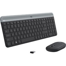 Combo delgado de teclado y mouse inalámbrico Logitech MK470 (negro) segunda mano  Embacar hacia Argentina