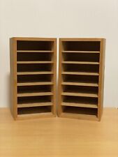 Used, 2 Small Wooden CD Storage Rack Holds 21 CDs Each Sturdy CD Holder VGC for sale  Shipping to South Africa