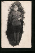 Used, Photo AK Latvian Soldier in Uniform Straight Standing  for sale  Shipping to South Africa