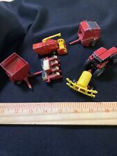 Lote 6 tratores de brinquedo miniatura vermelho fundido/metal comprar usado  Enviando para Brazil