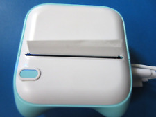 Portable Mini Printer BT Instant Printing BLUE/White W/ Paper for sale  Shipping to South Africa