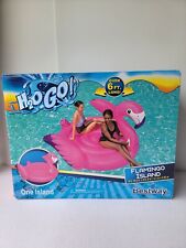BESTWAY H20ogo! Pink Flamingo Inflatable Pool Island Ride-On Float, Seat 2Adults for sale  Shipping to South Africa
