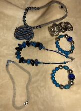 Costume jewellery blue for sale  IPSWICH