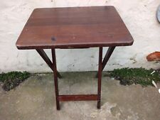 VINTAGE FOLDING TEA COFFE SIDE TABLE TV LAPTOP STAND DESK OUTDOOR TABLE, used for sale  Shipping to South Africa