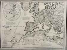 MAPA ANTIGO GRAVADO EM COBRE DO IMPÉRIO ROMANO E NORTE DA ÁFRICA 1705 DE L'ISLE, usado comprar usado  Enviando para Brazil