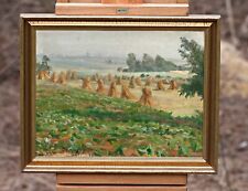 BREDSDORFF JOHAN ULRIK (1845-1928) rural landscape with haying, oil on canvas comprar usado  Enviando para Brazil