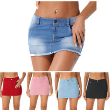 Minissaia jeans sexy feminina cintura média elástica jeans lápis shorts saias clubwear comprar usado  Enviando para Brazil