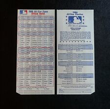 1986 MLB All Star Game Fan Ballot Houston Astrodome Unpunched NM-MT for sale  Shipping to South Africa