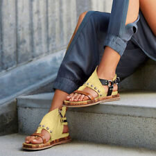 Sandálias femininas de verão com fivelas gladiador botas de tornozelo romanas chinelo sapatos casuais, usado comprar usado  Enviando para Brazil
