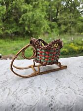 christmas sleigh wicker for sale  Mount Pleasant