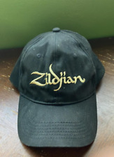 Usado, Gorra de béisbol Zildjian con logotipo dorado clásico genuino sombrero negro ajustable segunda mano  Embacar hacia Argentina