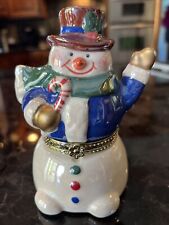 Christmas porcelain snowman for sale  Charlotte