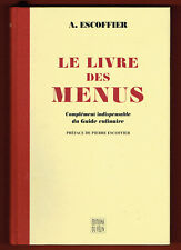 Livre menus escoffier d'occasion  France