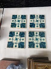4 azulejos antiguos raros Pilkington para coleccionistas azulejos para chimenea, 6 pulgadas segunda mano  Embacar hacia Mexico