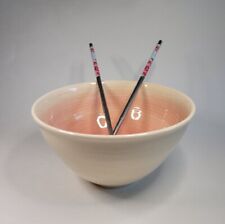 Pink ceramic donburi for sale  Shipping to Ireland