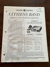 Transceptor CB 3-5810B manual de serviço GE Citizens Band móvel diagramas antigos comprar usado  Enviando para Brazil