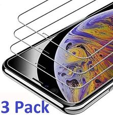 Used, 3-Pack For iPhone 11 Pro 8 7 6s Plus X Xs Max XR Tempered GLASS Screen Protector for sale  Hollywood