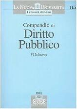 Compendio diritto pubblico usato  Italia