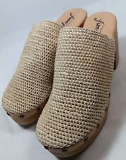 Nuevos zapatos Free People para mujer 40 tejidos de tela mulas deslizantes tacón de bloque  segunda mano  Embacar hacia Mexico