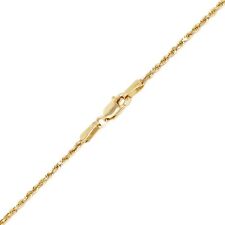 14k Yellow Gold Solid Diamond Cut Rope Chain Necklace 16"-30" 1.5mm to 12mm for sale  Shipping to South Africa