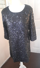 Ladies black sequin for sale  KEIGHLEY