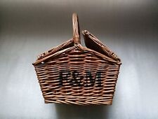 Fortnum&Mason F&M Wicker Hamper Mini Picnic Small Handle Basket for sale  Shipping to South Africa