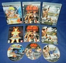 PS3; Tekken 6, Naruto Ultimate Ninja Storm, Virtua Fighter 5, w/Mans,Discs VG-LN, used for sale  Shipping to South Africa