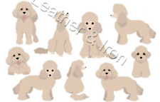 Novo Brinquedo/Mini Poodle Cachorro Design Marrom Claro Vinil Livro de Cheques Capa Cães, usado comprar usado  Enviando para Brazil