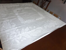 Ivory linen tablecloth for sale  LLANDEILO