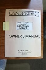 Landpride FD & AT Grooming Mower Operator's and Parts Manual for sale  Elizabethtown