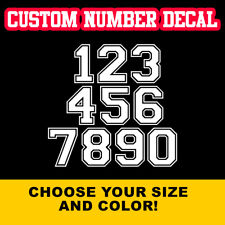 Custom number decal for sale  Shipping to Ireland