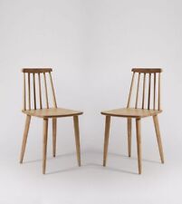 Par de cadeira de jantar Swoon Ollie madeira de manga RRP £179 comprar usado  Enviando para Brazil