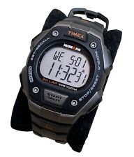 Reloj digital Timex Ironman WR 100 tamaño mediano negro/plateado atlético triatlón segunda mano  Embacar hacia Argentina