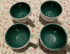4  X Green  Espresso Cups, used for sale  Shipping to South Africa
