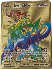 Pokemon cartas douradas de metal sólido Arceus Vmax Mega Charizard Pikachu Illustrator, usado comprar usado  Enviando para Brazil