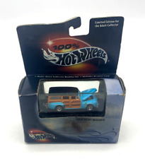 Hot Wheels 1948 Merc Woodie 1:64 Diecast Baby Blue Wood Grain original package, used for sale  Shipping to South Africa