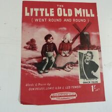 Usado, Hoja de canción LITTLE OLD MILL Gracie Fields 1947 #11-5-2022# segunda mano  Embacar hacia Argentina