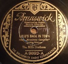 THE MILLS BROTHERS Lulu's Back In Town Sweet And Slow SCHELLACKPLATTE 78RPM, usado comprar usado  Enviando para Brazil