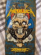 Zorlac 89 Metallica Pushead  Skateboard Deck Vintage Old School Skull, used for sale  Shipping to South Africa