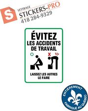 Stickers warning accident d'occasion  Expédié en Belgium