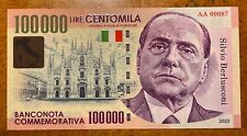 Italia banconota commemorativa usato  Roma