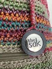 Bolsa de ombro The Sak logotipo tecido multicolorido listrado boho (3139) super versátil comprar usado  Enviando para Brazil