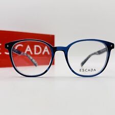 Usado, Óculos ESCADA Feminino Oval Azul Roxo Estampa Floral Flores Mod. VES467 Novo comprar usado  Enviando para Brazil