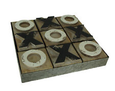 Jogo de tabuleiro Distressed Wood and Metal Tic Tac Toe comprar usado  Enviando para Brazil