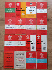 Programas de rugby de Gales 1948 - 1969, usado segunda mano  Embacar hacia Argentina