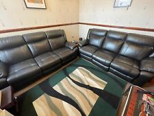 Brown leather seater for sale  SOUTHALL